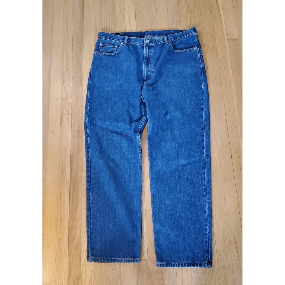 Levis 550 Relaxed Fit Tapered Leg Mens Blue Denim Jeans 40x32 Mid Wash